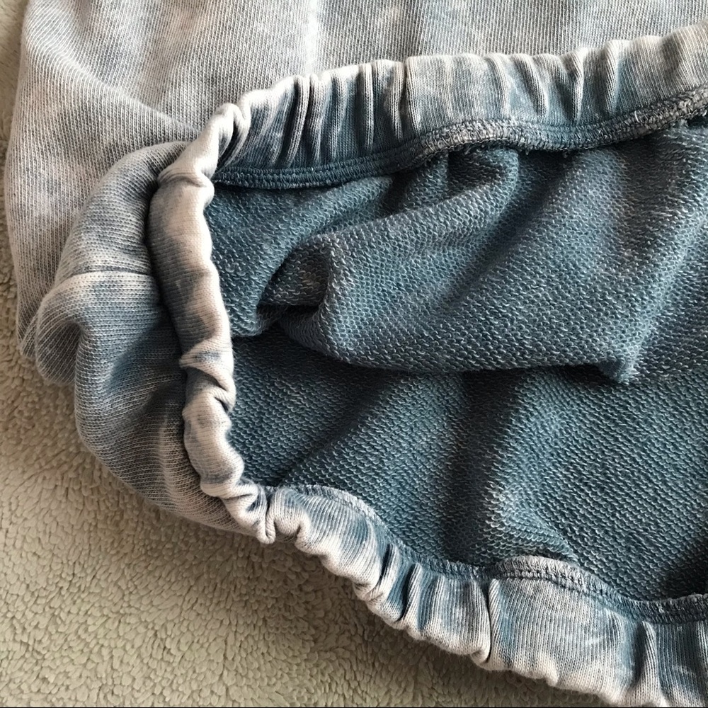 BP Hooded Drawstring Sweatshirt Acid Wash Blue XXS - Picture 7 of 9